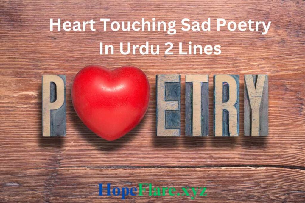 Heart Touching Sad Poetry In Urdu 2 Lines