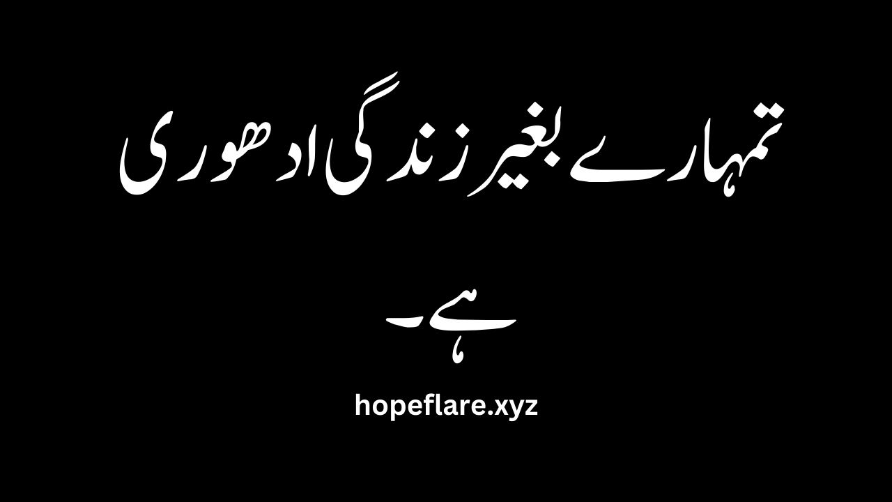 One Line Sad Quotes In Urdu