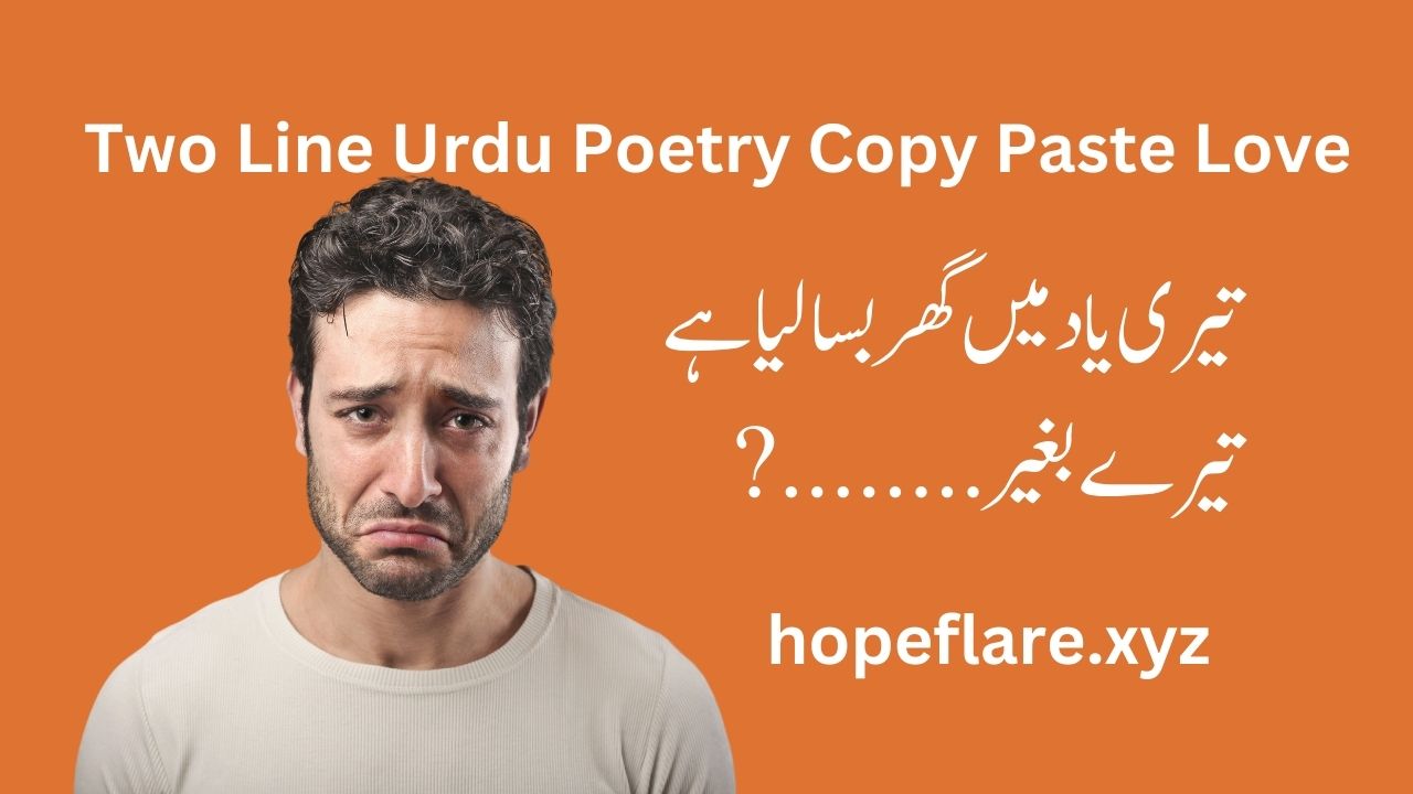 2 Line Urdu Poetry Copy Paste Love