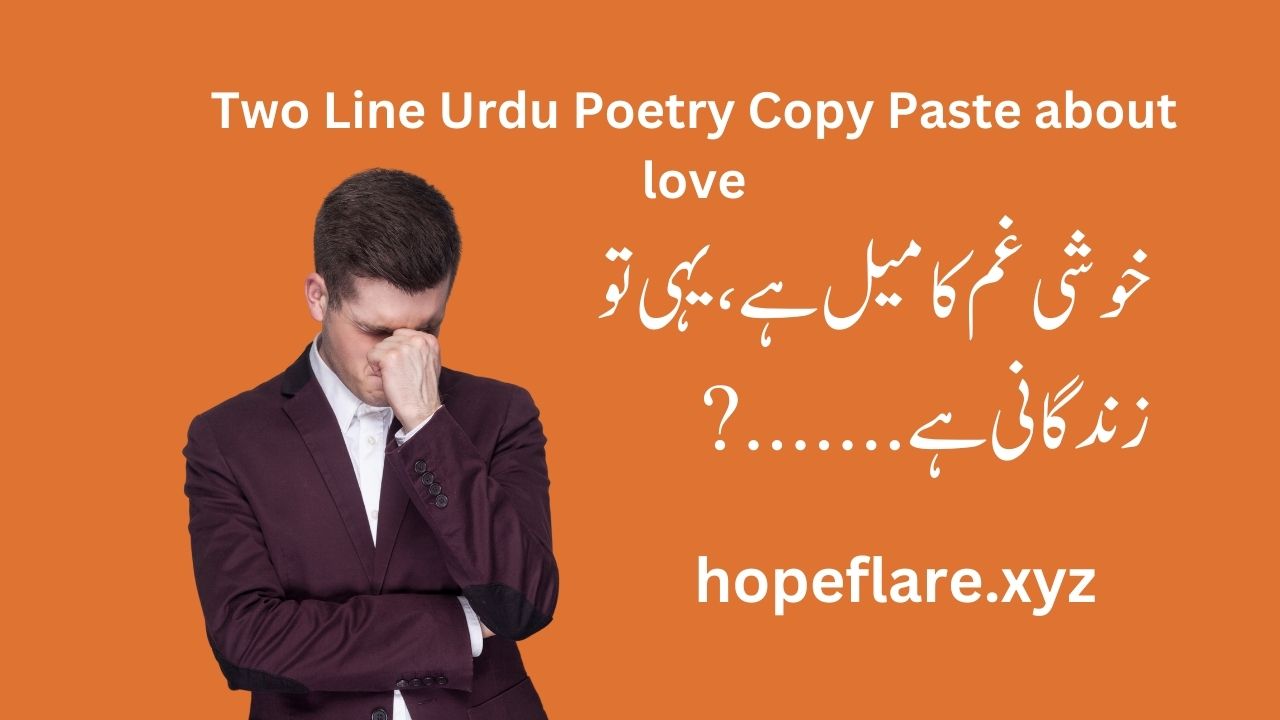 2 Line Urdu Poetry Copy Paste About Life